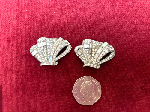Vintage art deco rhinestone - vintage,