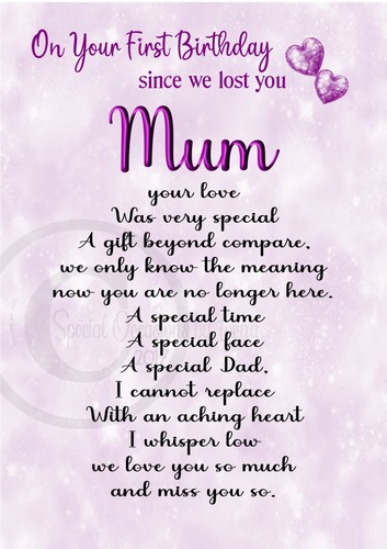 Grave card for mum birthday - for, mum,