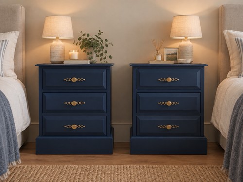 Pair solid wood - of,