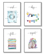 Utility Room Prints Set of 4
