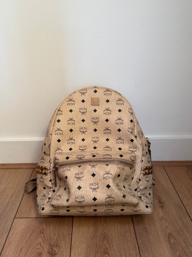 Mcm stark side studs backpack - mcm,