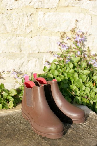 Brown rubber jodhpur - rubber,