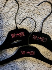 Save the Queen black velvet