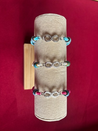 Handmade bracelet faux suede - -,
