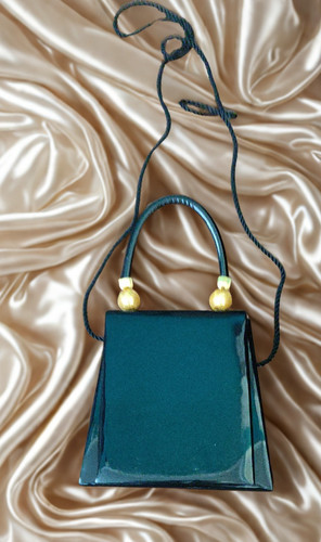 Patent leather box - leather, evening