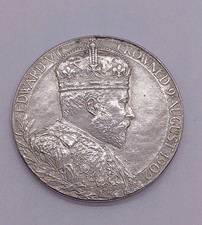 EDWARD VII SILVER CORONATION MEDAL 1902 (.925 silver)