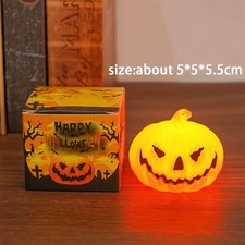 Pumpkin Lantern Candle Light