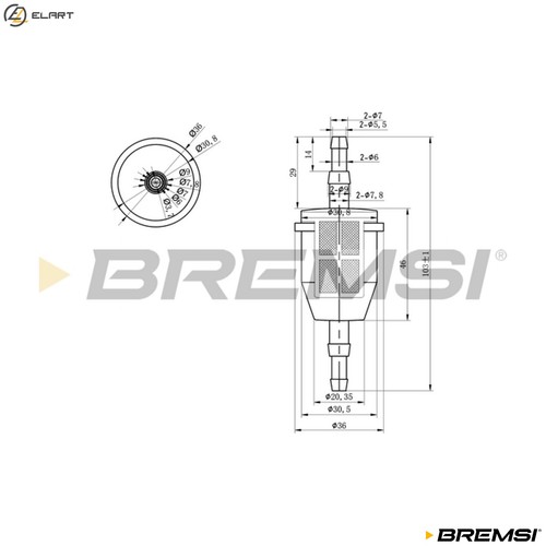 Fuel filter fe0034 - filter,