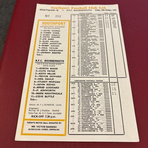 1975 southport vs - 1975/76,