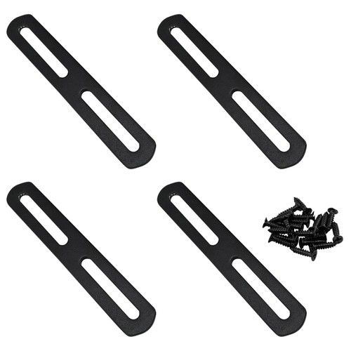 Pcs in black - 4, slotted