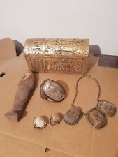 Rare Antique Ancient Egyptian Sarcophagus +Ushabti+ Jewelry Ring Necklace 2480BC