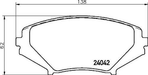 034 brembo brake pad set - 49,