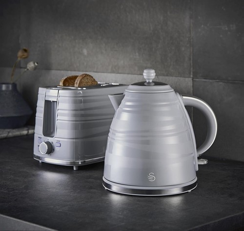 Swan kettle toaster - swan, set