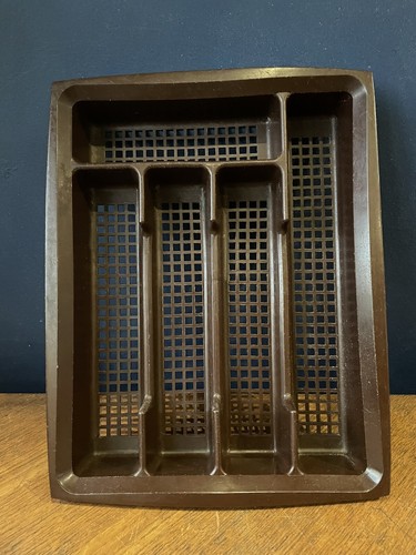 Vintage retro brown plastic - brown,