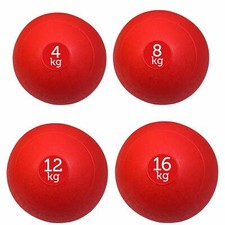 FXR Sports Red No Bounce Medicine Slam Ball Set 4kg, 8kg, 12kg & 16kg