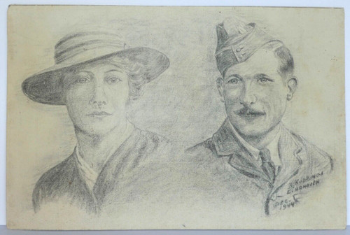 Wwii sketch original dated dec - sketch,