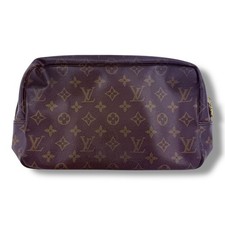 Louis Vuitton True Trousse 28 Brown Monogram Toiletry Pouch