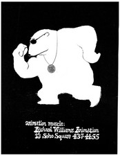 Film Trade Advert Richard Williams Muscle Polar Bear Fox's Glacier Mints 1973