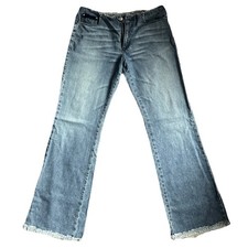 Voyage Passion Vintage Y2K Low Rise Designer Denim Bootcut Jeans Size 32-34”