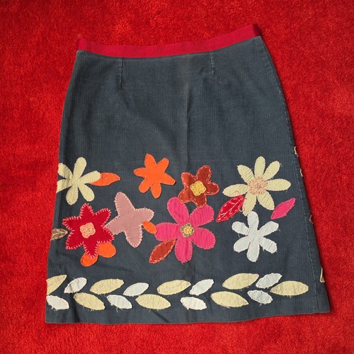 Boden womens green cord skirt - womens,