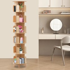 6 Tier Rotating Bookshelf 360