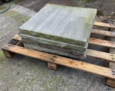 Natural stone wall copings/ pillar caps, job lot of 4no, 60cm x 60cm (REF 209)