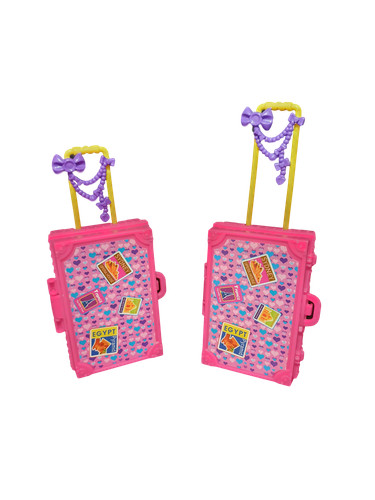 Pink plastic 3d travel - plastic,