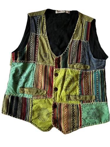 Vintage patchwork waistcoat - vintage,