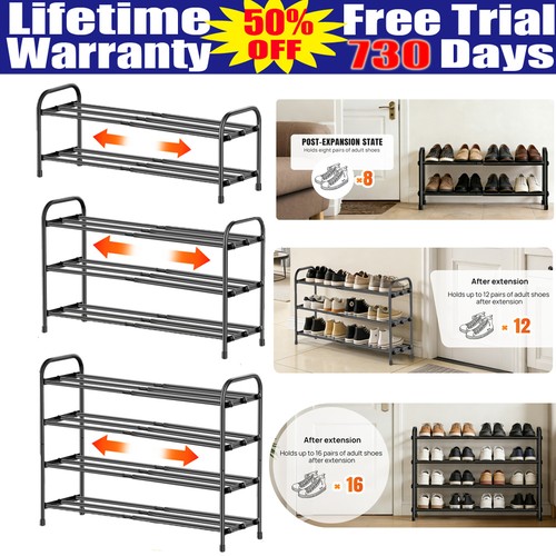 Expandable shoe rack 4 - shoe,