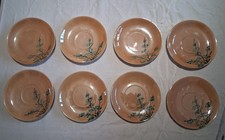 8 Vintage Japanese Handpainted