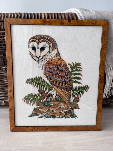 Barn owl cross stitch - owl,