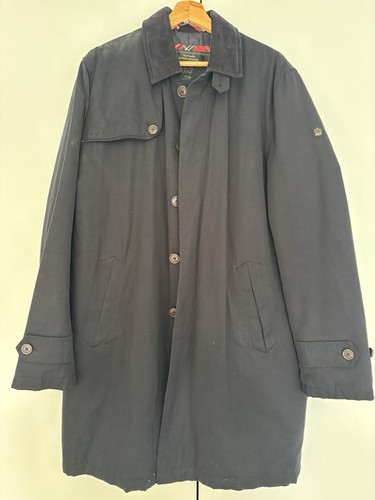 Merc navy long trench - merc,