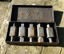 Vintage Sykes Pickavant Sump Plug Removal Sockets in Original Box