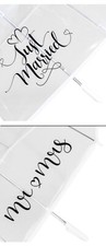 Mr & Mrs Just Married Clear