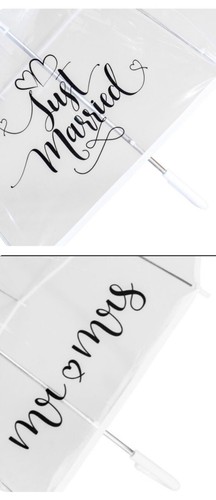 Mrs just married clear - mrs,