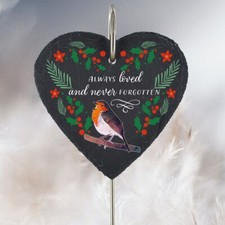 Christmas Robin Grave Stick