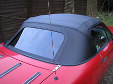 Mazda MX5 MK1 - Miata Black Vinyl Soft Top Hood with Plastic Window 