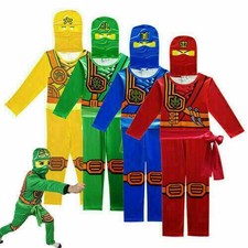 Boys Kids Ninjago Costume Jumpsuit Fancy Party Halloween dress Clothes Sets UK