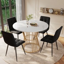 Round 100cm dining table - 100cm,