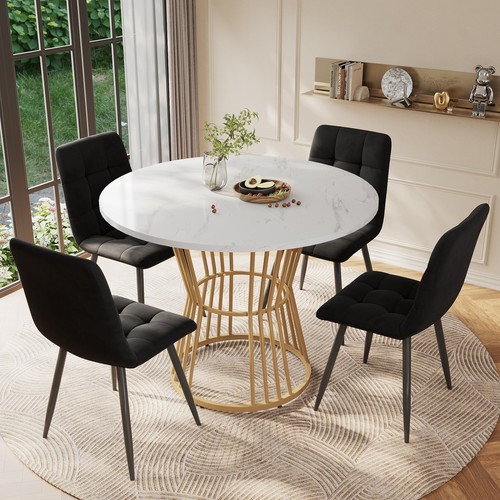Round 100cm dining table - 100cm,