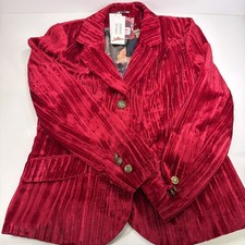 JOE BROWNS Red  Crushed Velvet