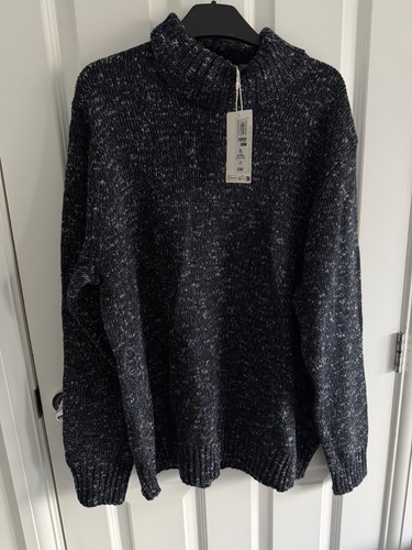 Men navy wool jumper - navy,