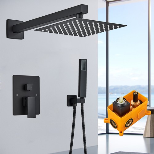 Black concealed bathroom - concealed,