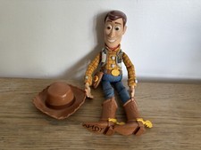 Talking Disney Pixar Sheriff Woody pull string Doll Figure With Hat