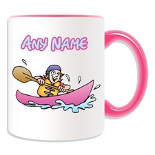 Personalised gift kayaking mug - personalised,