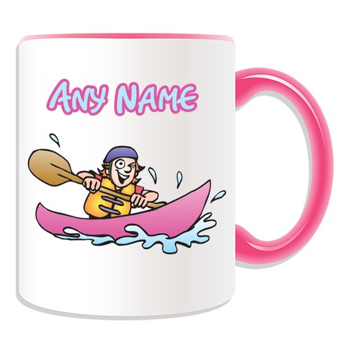 Personalised gift kayaking mug - personalised,