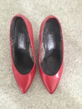 RED shoes size 4.5 high heel
