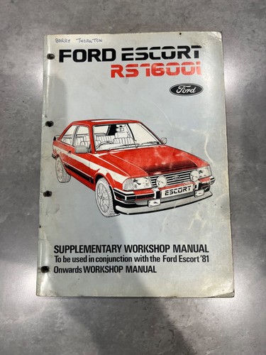 Ford escort rs1600i genuine - ford,