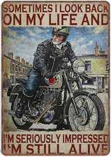 Funny Motorcycle Metal Garage