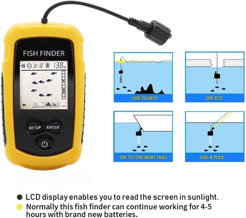 100m portable sonar fish - sonar,